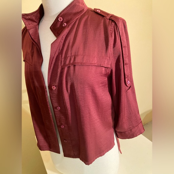 BCBG blouse Bordeaux colour - Picture 3 of 6